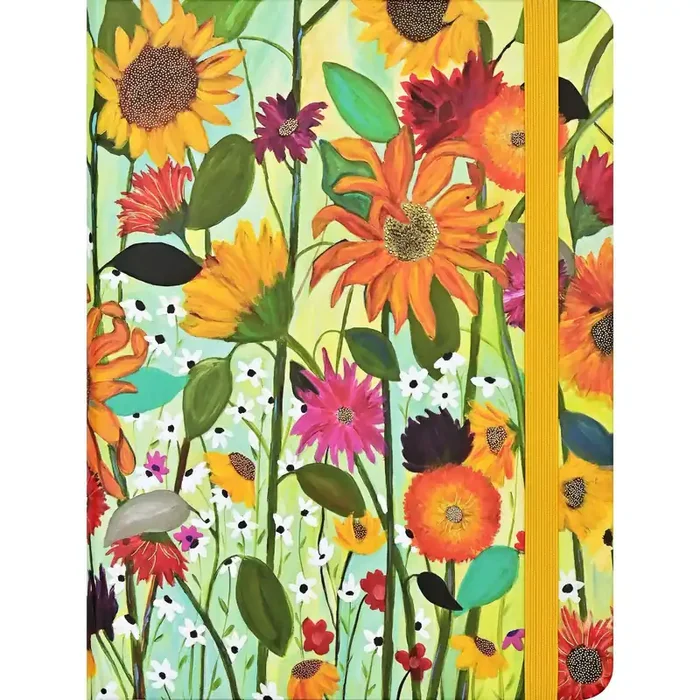 Sunflower Dreams Journal Floral Designs Lined Notebook 160 Pages
