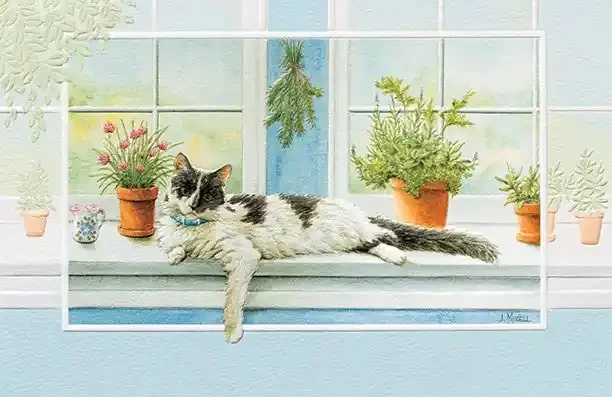 Sweet Pea Thank You Card