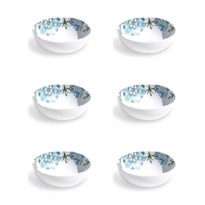 TarHong Hana Ikat Melamine Cereal Bowl, Set of 6