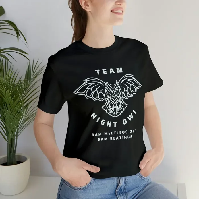 Team Night Owl Unisex Jersey Short Sleeve Tee