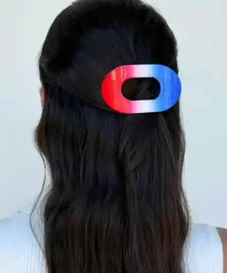 Teleties Flat Round Hair Clip Small Miss Americana