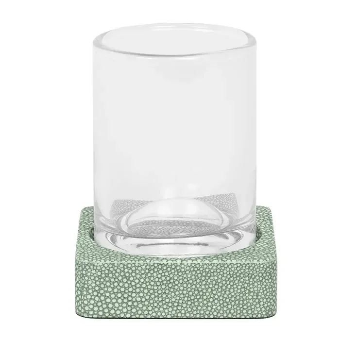Tenby Faux Shagreen Tumbler Set/2 (Sage)