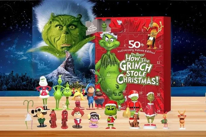 The Grinch Inspired 24-Day Christmas Advent Calendar – 2 Options