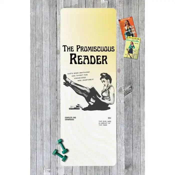 The Promiscuous Reader Yoga Mat “Harlot of the Page!” Pinup Rubber Workout Mat