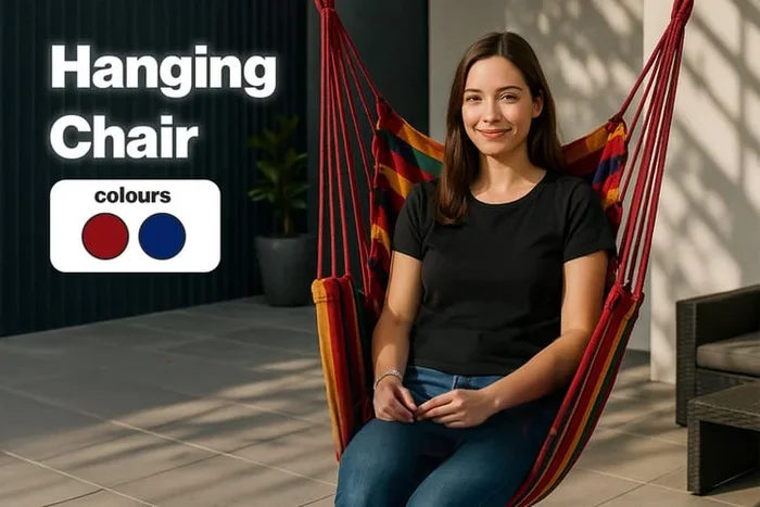 Thickened Polyester-Cotton Hanging Chair – 250kg, Weather-Resistant, 2 Colours