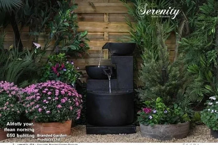 Three Bowl Cascading Water Feature – Weather-Resistant Garden Ornament & Outdoor Décor