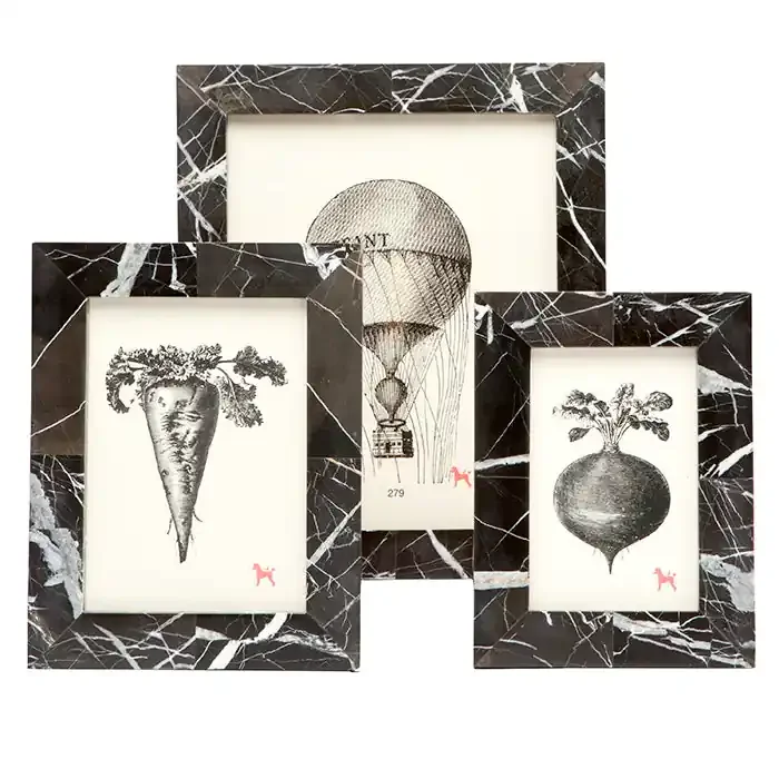 Thun Nero Marble Picture Frames