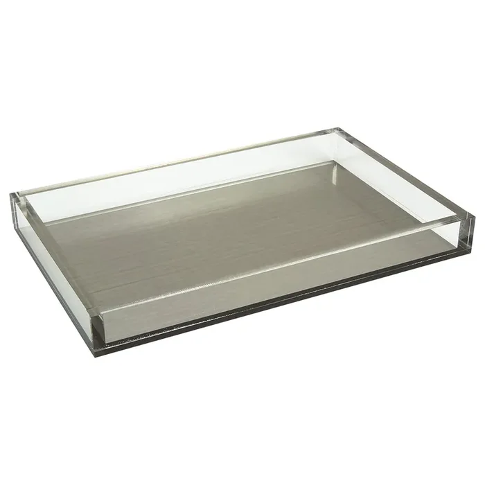 Tizo Design Lucite Tray 12×8 (Silver Insert)