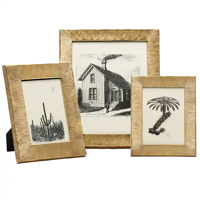 Tulua Gold Brass Picture Frames