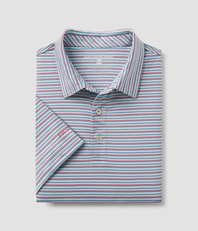 Tybee Stripe Polo • Tropsicle