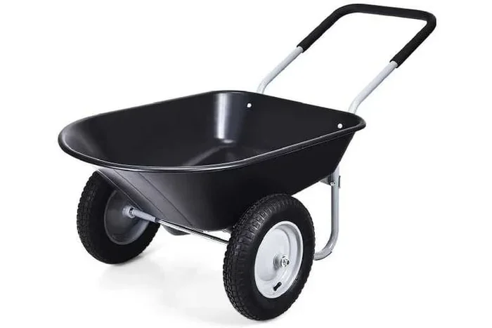 Ultimate Heavy-Duty 2-Wheeled Garden Wheelbarrow – Reinforced Steel Frame, 150kg Load, Dual Pneumatic Tyres