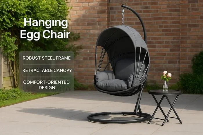 Ultimate Luxurious Hanging Egg Chair with Swing Hammock