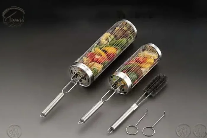Ultimate Rolling Grill Baskets Set – Grill Like a Pro!