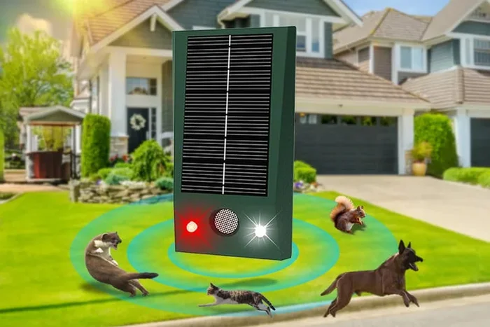 Ultrasonic Outdoor LED Bird Repeller – Solar-Powered Garden Patio Decor Accessory – 3 Options