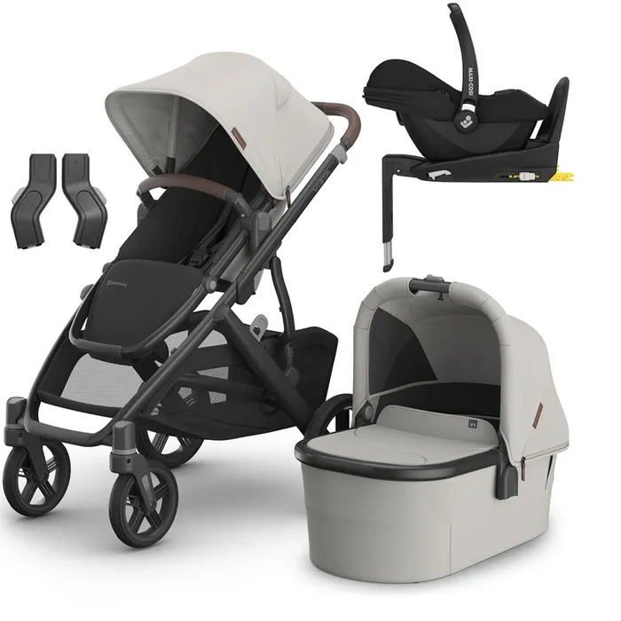 Uppababy Vista V3 Maxi-Cosi Travel System in Savannah