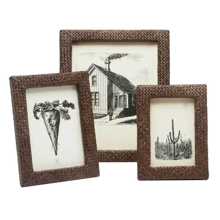 Uvita Woven Pandan Picture Frame (Espresso)