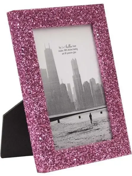Vegas Pink Glitter Picture Frame