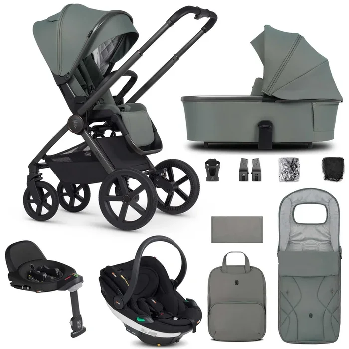 Venicci Tinum Upline 2 3in1 BeSafe Travel System in Aloe