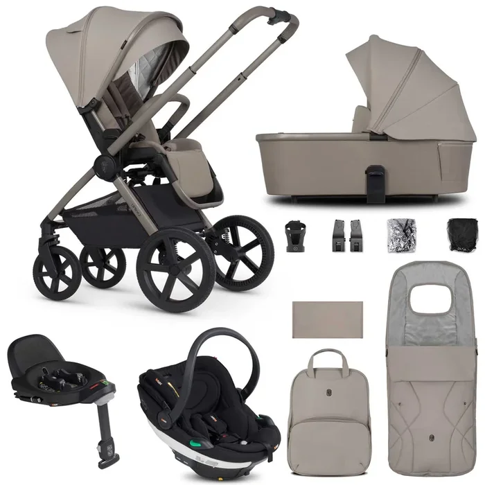 Venicci Tinum Upline 2 3in1 BeSafe Travel System in Taupe