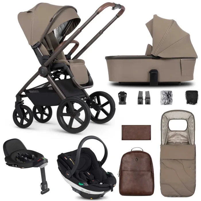 Venicci Tinum Upline 2 SE 3in1 BeSafe Travel System in Powder