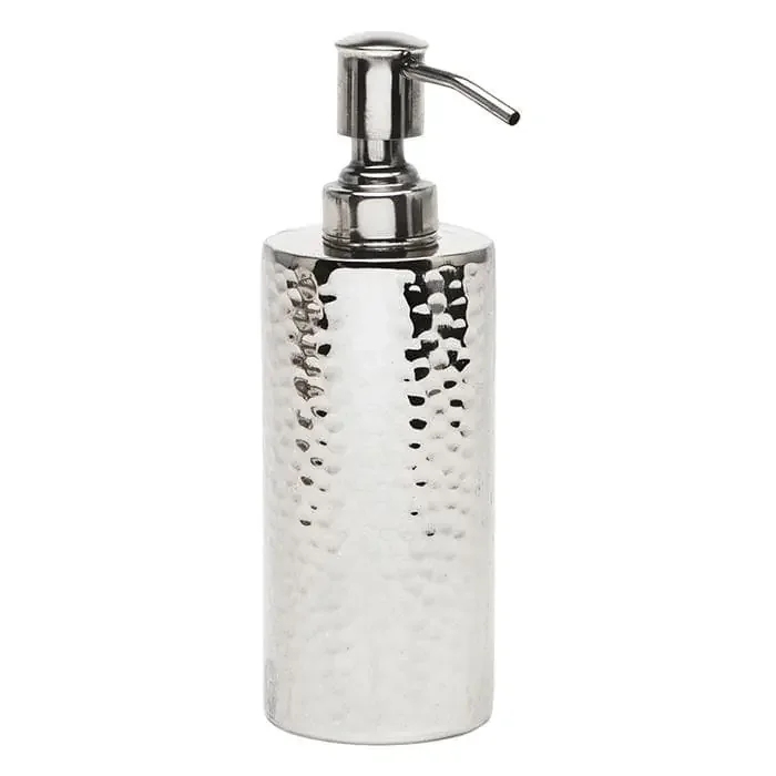 Verum Hammered Metal Soap Pump – Shiny Nickel