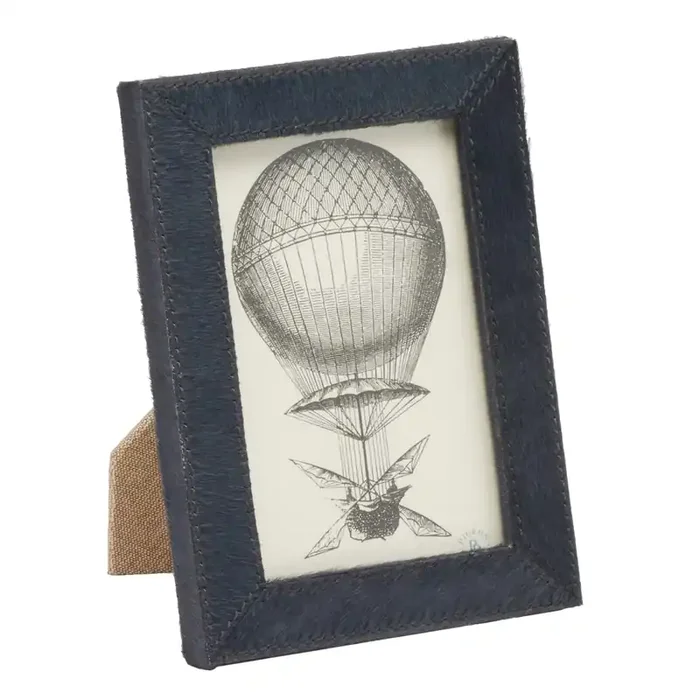 Verwood Hair-On-Hide Picture Frames (Midnight)