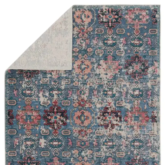 Vibe by Jaipur Living Farella Indoor/ Outdoor Oriental Blue/ Pink Area Rug (SWOON – SWO10)