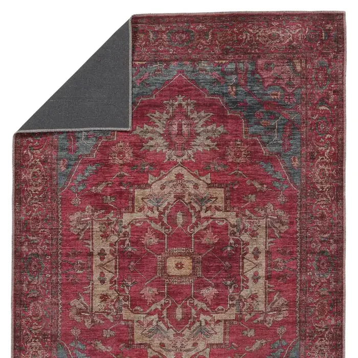 Vibe by Jaipur Living Gloria Medallion Red/ Blue Area Rug (VINDAGE – VIN06)