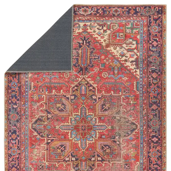 Vibe by Jaipur Living Lucinda Medallion Red/Blue Area Rug (GARCIA – GAR01)