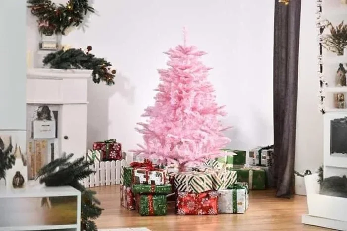Vibrant 4ft Pink Pop-up Christmas Tree – Holiday Delight!