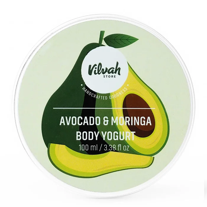 Vilvah Store Herbal Avocado and Moringa Body Yogurt Cream – 100 ml