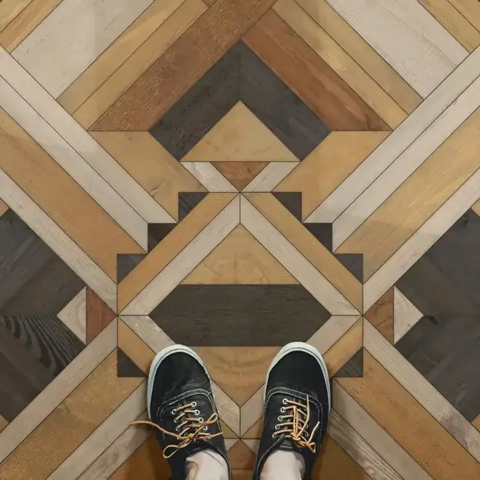 Vintage Vinyl Floorcloth Mats (Norwegian – Appalachian – Wooded Slopes)