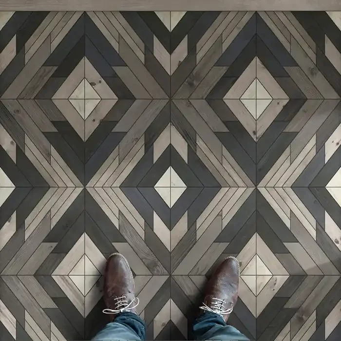 Vintage Vinyl Floorcloth Mats (Norwegian – Denali – Silverthrone)