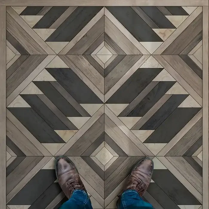 Vintage Vinyl Floorcloth Mats (Norwegian – Yukon – Miners)