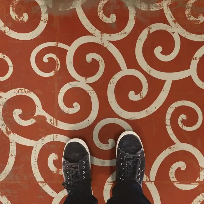 Vintage Vinyl Floorcloth Mats (Pattern 04 Captain Nemo)