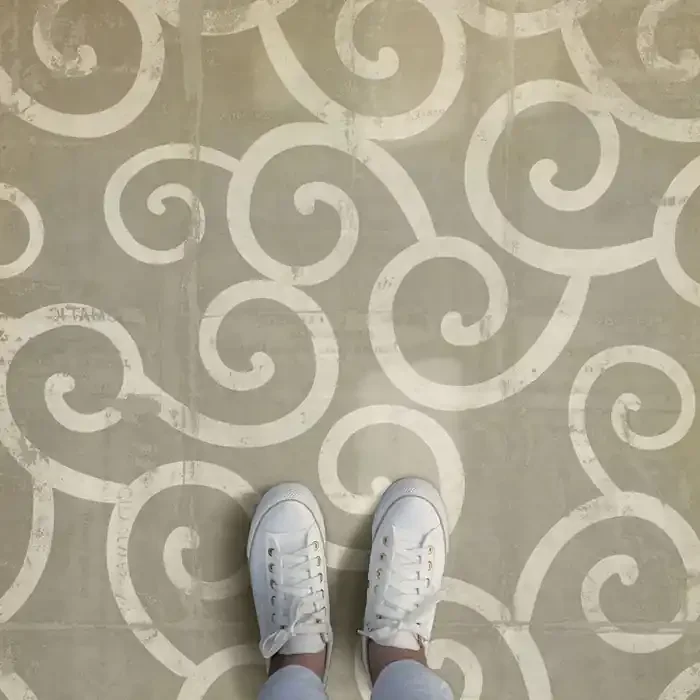 Vintage Vinyl Floorcloth Mats (Pattern 04 Moby Dick)