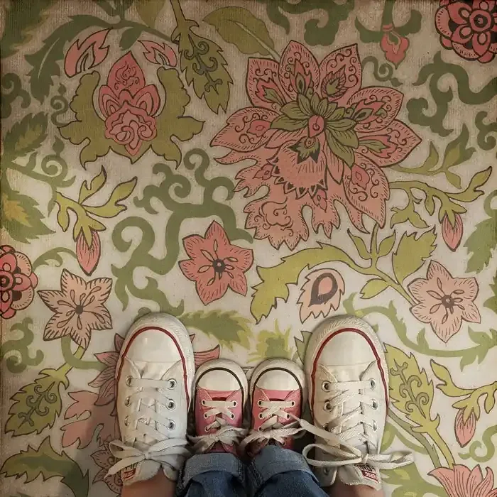 Vintage Vinyl Floorcloth Mats (Pattern 71 Noto Peninsula)