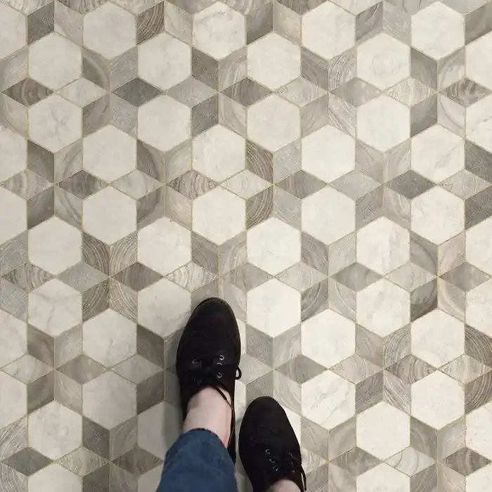 Vintage Vinyl Floorcloth Rug (Artisanry – Illuminated – Starlight)