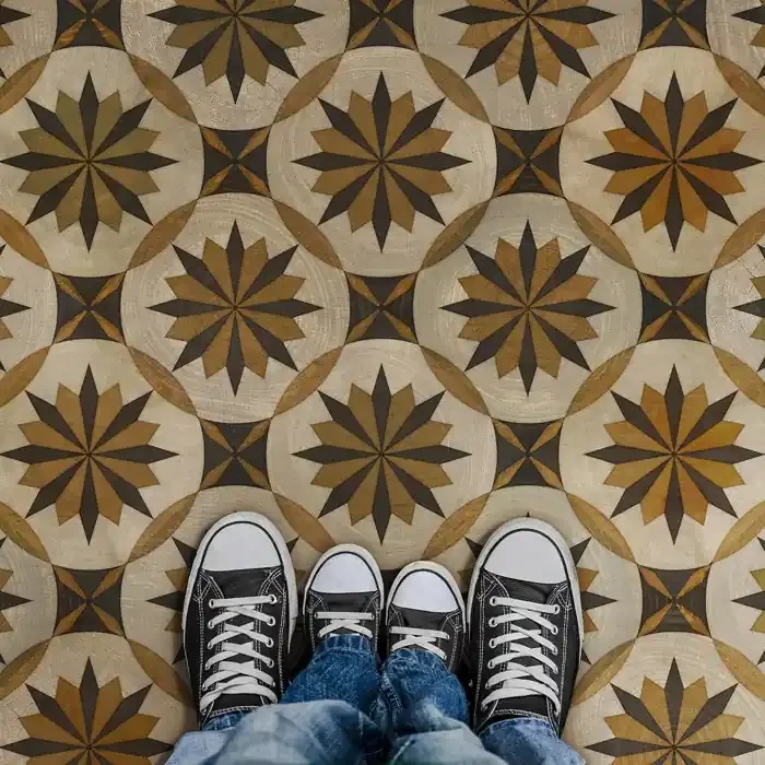 Vintage Vinyl Floorcloth Rug (Artisanry – Roycrofter – Essay On Friendship)