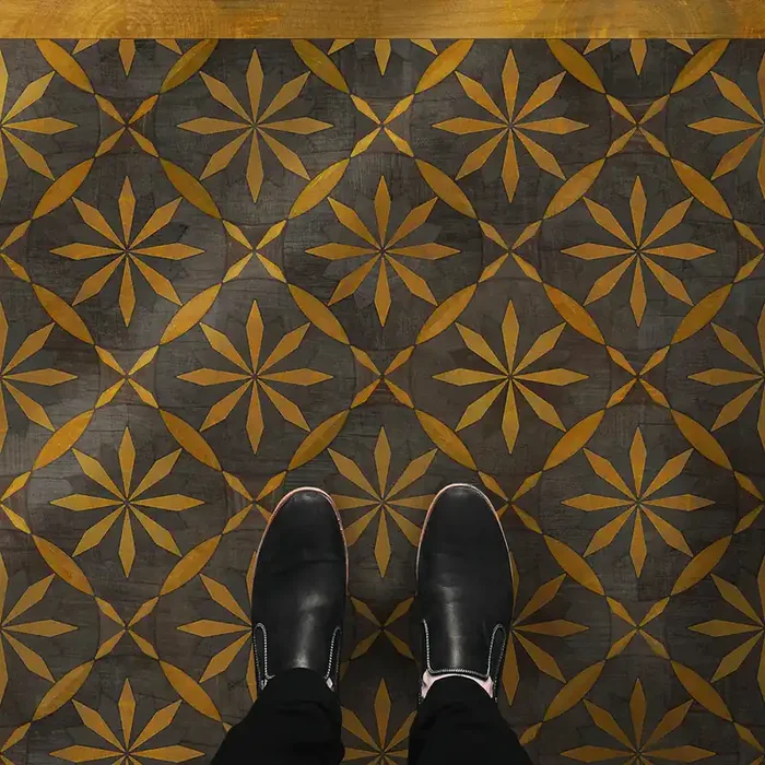 Vintage Vinyl Floorcloth Rug (Artisanry – Roycrofter – No Enemy but Himself)