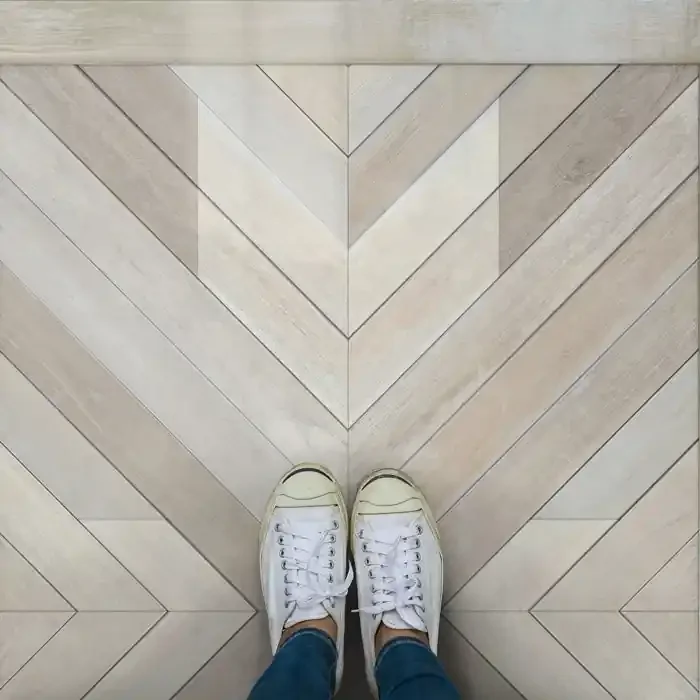 Vintage Vinyl Floorcloth Rug (Norwegian – Bohemian – Alps)