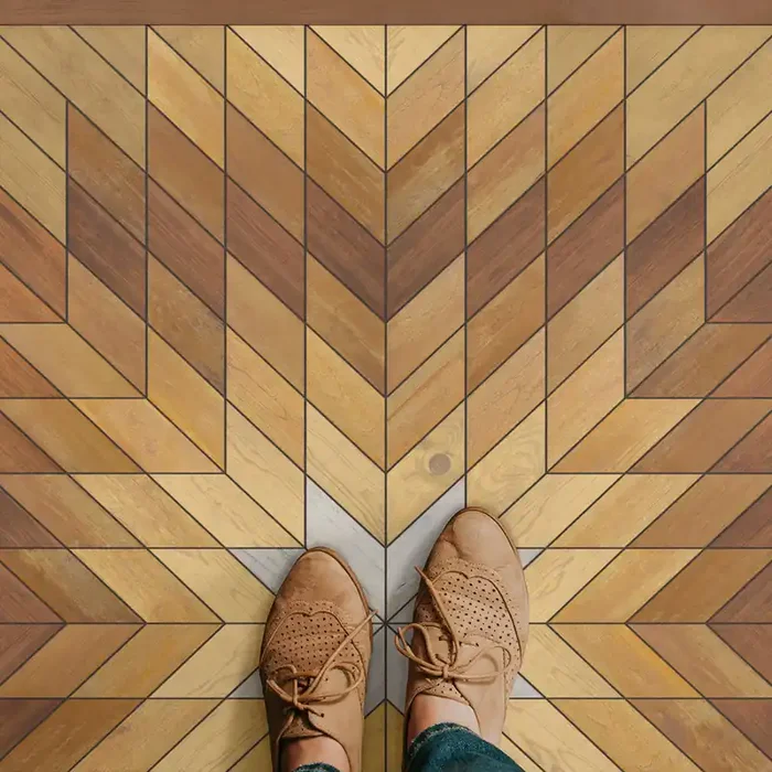 Vintage Vinyl Floorcloth Rug (Norwegian – Wicklow – Kippure)