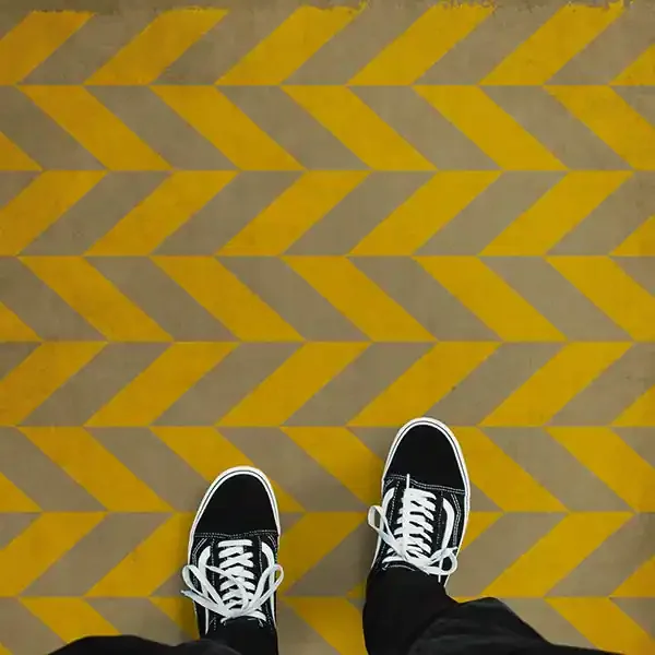 Vintage Vinyl Floorcloth Rug (Pattern 06 Artemis)