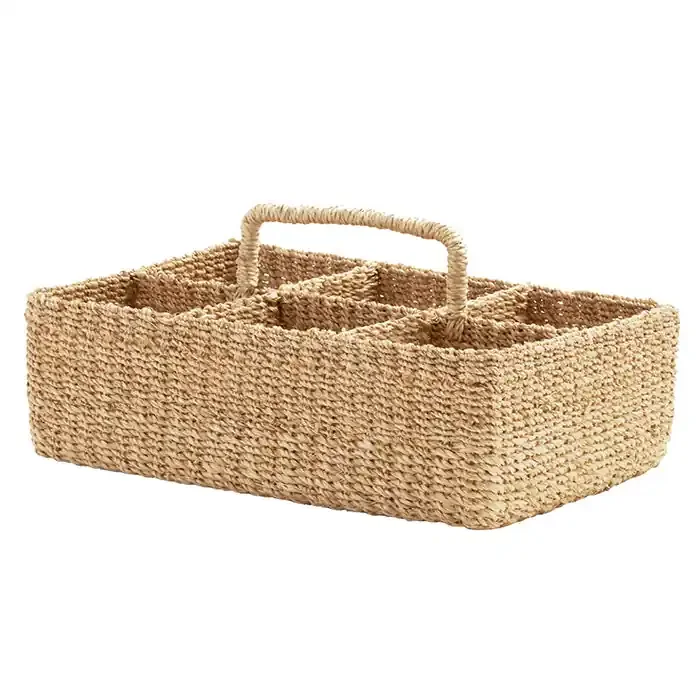 Voru Natural Abaca Fiber Glassware Caddy