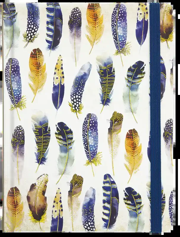 Watercolor Feathers Journal