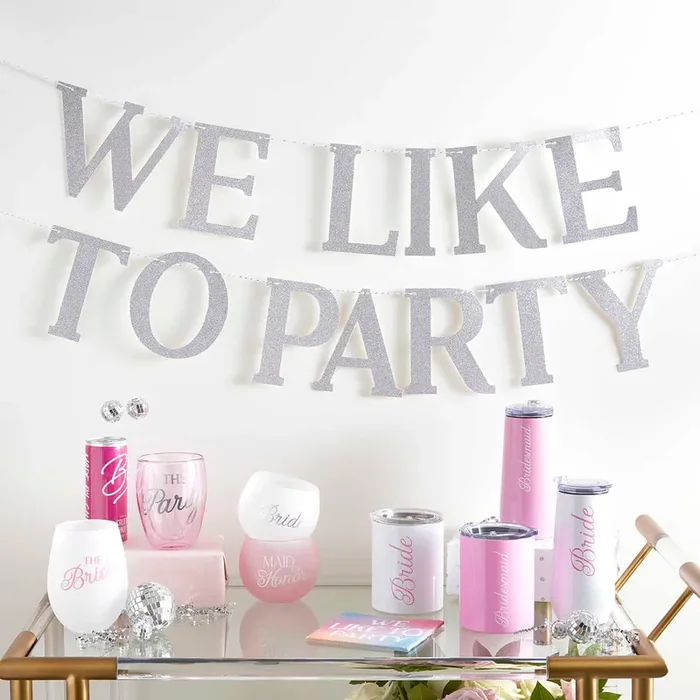 We Like To Party Paper Garland Banner 6ft. Long