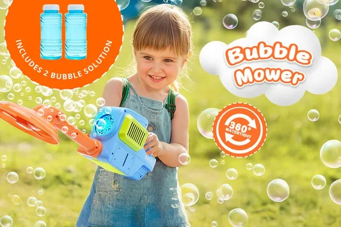 Weeder LED Bubble Maker – Outdoor Garden Bubble Machine for Kids & Family Fun