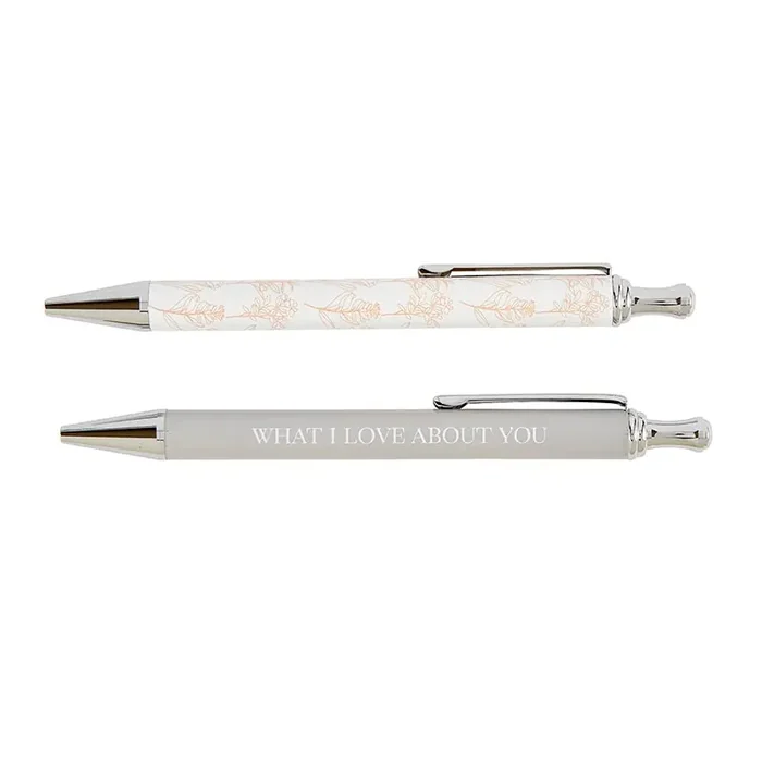 What I Love About You Pen Set of 2 Giftable Pens in Box Refillable