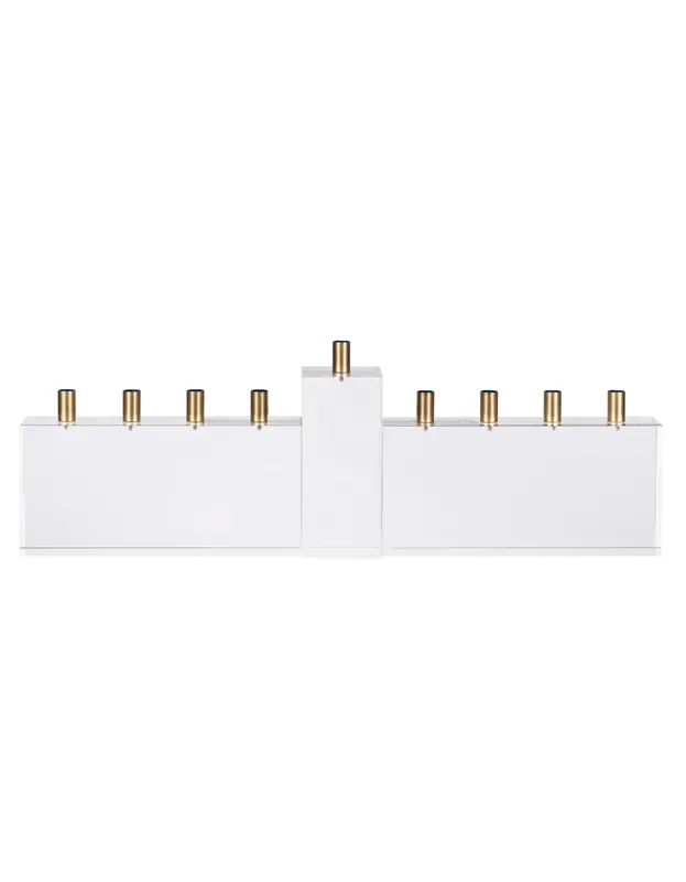 Willow & Riley 30 MM Transparent Acrylic Menorah