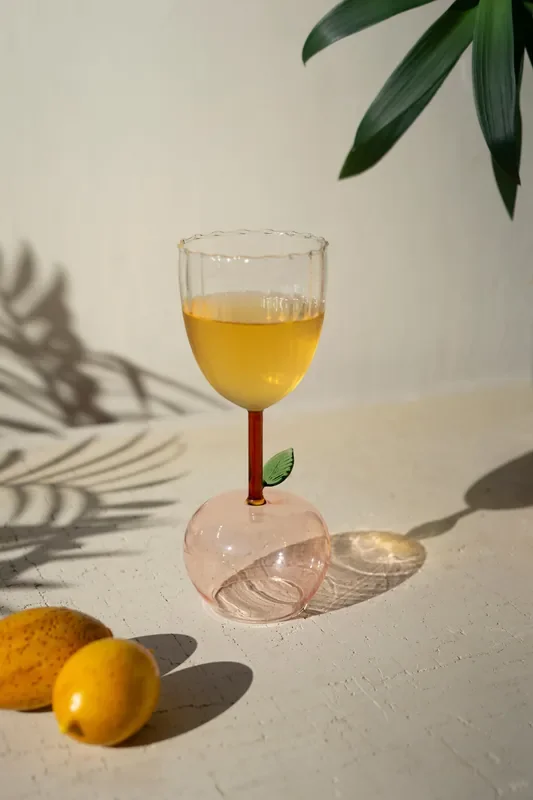 Wine Glass with Apple Base (Set of six)